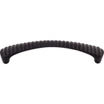 Grooved 5 1/16" Center To Cabinet Bar Pull Flat Black - Hardware. Fixed Price $13.10.