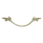 Vintage Amerock Provincial Ivory Gold 3" Ctr Drop Drawer Handle Pull BP451-BW. Fixed Price $7.68.
