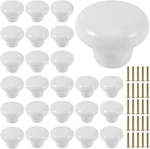 25PCS Ceramic Cabinet Knobs With Screws Vintage White Dresser Drawer Pulls. Fixed Price $28.17.