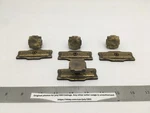 (4) Used Amerock BP3437-AE 204-AE Pioneer Cabinet Knob & Backplate Hardware. Fixed Price $20.90.