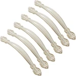 Ivory White Cupboard Bow Handle Pull For Drawer Door Dresser Cabinet - 10 Pack. Fixed Price $21.99.