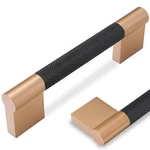 Povefonk 10PK 3.75" Black/champagne Copper Knurled Cabinet Handles 96MM. Fixed Price $72.97.