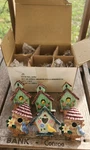 Lot Of 6 Poly Resin 3D Birdhouse Drawer Pulls Cabinet Handles Knobs. Fixed Price $13.50.