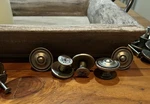 Lot Of 30 Hafele Rustic Pewter/copper Cabinet Knobs. Msrp $6.86 Ea. Great Deal!. Fixed Price $36.00.
