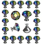 Deelf 25X Crystal Cabinet Knobs Drawer Pulls Diamond Handles Colorful Glass 30MM. Fixed Price $29.98.