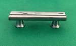 2 Centers Chrome Nickel Antique Hardware Art Deco Mid Century Modern Drawer Pull. Fixed Price $79.95.