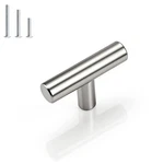Gobrico 15 Pack Single Cabinet Knobs, Hole, Brushed Nickel. Fixed Price $13.99.