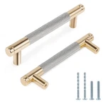 Zernmiarder Knurled Cabinet Pulls 12 Pack 5 Long Handle Metal Door. Fixed Price $24.77.