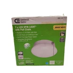 Commercial Electric 7 Led Spin Light With Pull Chain Bright White 54484145. Fixed Price $12.99.