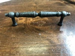 Qty 6 Hafele Brass Cabinet Pull Handle Black Antique 117.32.301 4-3/4" Long. Fixed Price $20.00.