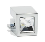 Alno C2671 Chrome 9/16" Square Crystal Cabinet Ring Pull Mount - Less. Fixed Price $31.16.