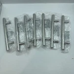 Lot Of 7 Laurey Melrose T-bar Pull Dull Silver Stainless Steel 6-1/4". Fixed Price $19.99.