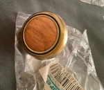 20 Laurey 15436 First Family 1-1/4-INCH Diameter Cabinet Knob Wood Oak Brass. Fixed Price $19.99.
