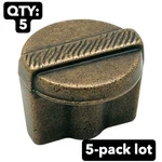 Nos 5-PACK Lot Amerock BP4427R3 Forgings Round Knob Rustic Brass 1-1/4". Fixed Price $11.59.
