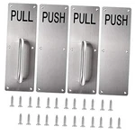 Sumnacon 12 Inch Stainess Steel Door Handle Pull Push Plate Sets Silver. Fixed Price $39.15.