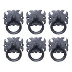 Black Cabinet Ring Pull Wrought Iron Drawer Door Handle Pack Of 6. Fixed Price $87.99.