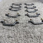 Set Of 10 Braided Pewter Drawer Pulls Kbc 48342 Woven Gray Silver 3" Wide. Fixed Price $21.25.