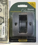 Stanley Knotched Pocket Door Latch Antique Brown Bronze Finish V1950 N336-396. Fixed Price $12.00.