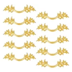Fvstar 10 Pack Antique Dresser Handles,kitchen Cabinet Pulls,gold Drawer. Fixed Price $31.70.