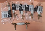 Belwith White Ceramic & Brass Door Drawer Pulls P64-WF 3" Center. Fixed Price $20.00.