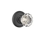 Emtek Flat Black Astoria Round Crystal Privacy Lock Set Door Knob Handle. Fixed Price $214.99.