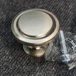 Pack Satin Nickle Round Pull Knobs Modern 1.25" South Main Hardware Silver. Fixed Price $19.95.