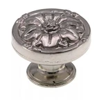 Amerock Cabinet Knob Pull Natural Elegance 1/2" Sterling Nickel Floral Lot/ 8. Fixed Price $40.00.