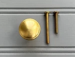 Pottery Barn Small Mercer Cabinet Door Knob Drawer Pull, Brass Finish 1/4. Fixed Price $9.00.