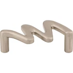 Squiggly 1/2" Center To Cabinet Bar Pull Brushed Satin Nickel. Fixed Price $12.83.