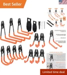 Garage Storage Hooks Heavy Duty Steel Wall Mount Organizer 14 Pack. Fixed Price $42.36.