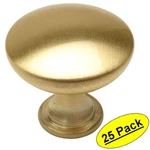 *25 Pack* Cosmas Cabinet Hardware Brushed Brass Round Knob #5305BB. Fixed Price $30.20.