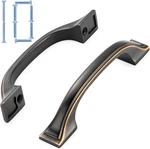 Koofizo 10 Pack 3 Inch Oil Rubbed Bronze Kitchen Cabinet Pulls. Fixed Price $32.20.
