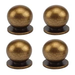 Rzdeal 4PCS 1-1/8 Inch Round Solid Brass Pulls Antique Cabinet Drawer K.... Fixed Price $31.67.