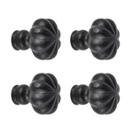 Renovators Supply Manufacturing Cabinet Hardware Knob Black Wrought Iron Flor.... Fixed Price $106.22.