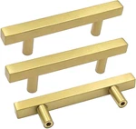 Goldenwarm 10 Pack Cabinet Handles 3 Inch Brushed Brass Drawer Pulls. Fixed Price $30.95.