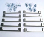 Jeffrey Alexander Cabinet Pull 5" Polished Nickel Sutton 10 Pack. Fixed Price $4995.00.