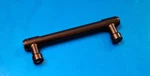 Emtek 86687US19, Jasper 4"-CENTERS, Bar Cabinet Pull With Screws, Flat Black. Fixed Price $22.19.