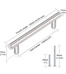 Probrico 9 Pack 4 Inch Modern Cabinet Handles Satin Nickel, Stainless Steel New. Fixed Price $13.64.