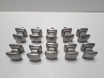 Set Of !10! Belwith Keeler Nickel Solid 1/4" Square Cabinet Knob Pulls. Fixed Price $35.00.