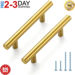 30 Pack 5 Inch Kitchen Cabinet Handles Brushed Brass Pulls Gold Drawer. Fixed Price $27.99.