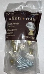 New Allen + Roth Cabinet Knobs Clear Diamond Shape & Soft Gold Finish 10 Count. Fixed Price $18.49.