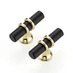 Ravinte Hardware 15 Pack 2 Inch Matte Black&gold Cabinet Pulls Handles - Kitchen. Fixed Price $53.84.