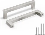 5 Pack Inch Brushed Nickel Cabinet Pulls Handles Square Door M. Fixed Price $34.99.