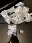 Best Deal! Qty 7 Lot 1-3/8 Inch Augustine Decortive Knob Heirloom Silver. Fixed Price $27.00.