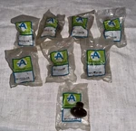 Vintage Lot Of 8 Amerock BP-725A-BN Ceramic Brown Retro Pull Knob New Mcm. Fixed Price $17.99.