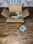 12PK Brainerd 3 Center To Caroline Arch Pull, Satin Nickel, 142977. Fixed Price $29.99.