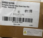 Signature Hardware SH552167MB Pop-out Pocket Door Pull Matte Black *read*. Fixed Price $84.99.