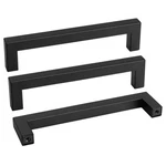 Goldenwarm 10 Pack Black Square Bar Cabinet Pull Drawer Handle Stainless Stee.... Fixed Price $55.77.