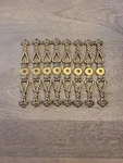 Lot Of 8 Vintage Kbc Ornate Brass Backplate Only 45496 Part Replace. Fixed Price $39.99.