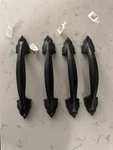 Set Of 4 Cast Iron Cabinet Drawer/door Pulls Black - Hobby Lobby. Fixed Price $24.00.